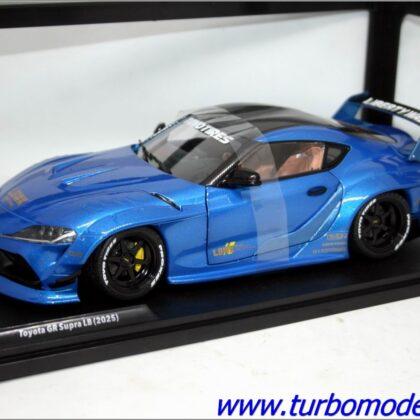 Toyota GR Supra LB (2025) blauw 1/18 Solido